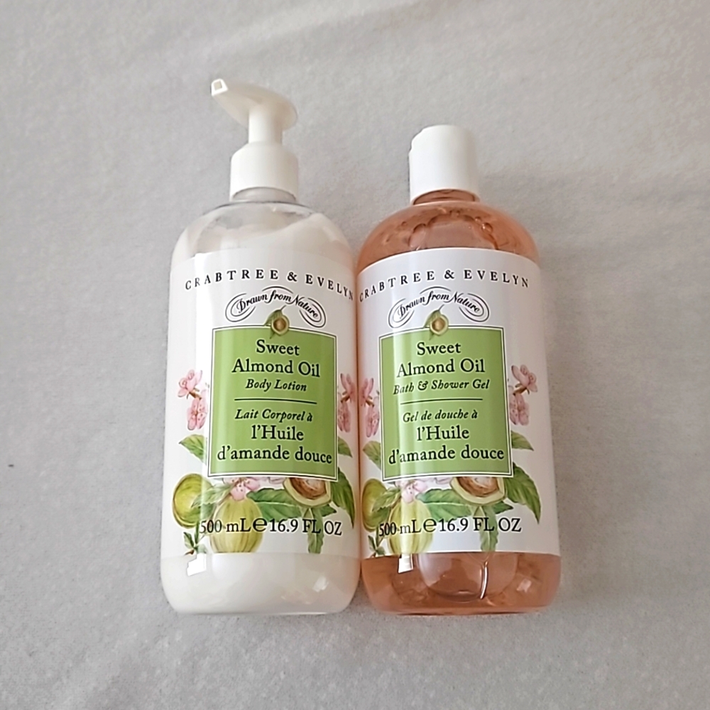 Crabtree & Evelyn Pair of Sweet Almond Oil